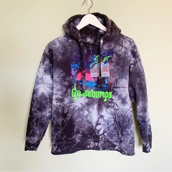 Goosebumps Books Retro Welcome to Horrorland PacSun Tie dye hoodie R.L.Stine - Picture 1 of 4